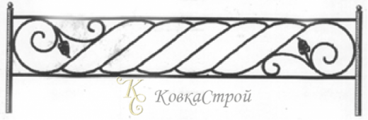 Кованая оградка №111