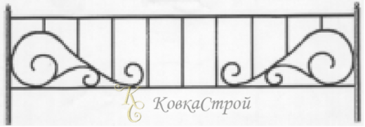Кованая оградка №99