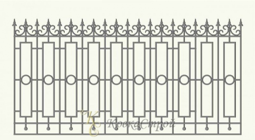 Кованый забор №55