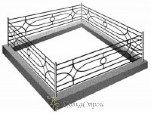 Ритуальная оградка №95