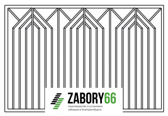 Сварной забор №49
