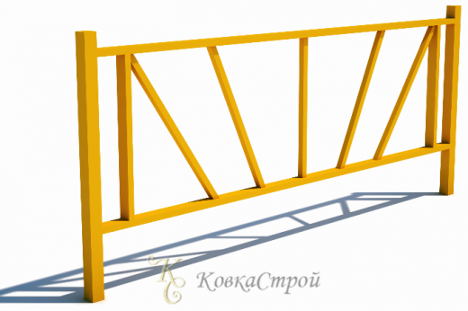 Газонное ограждение кованое №42