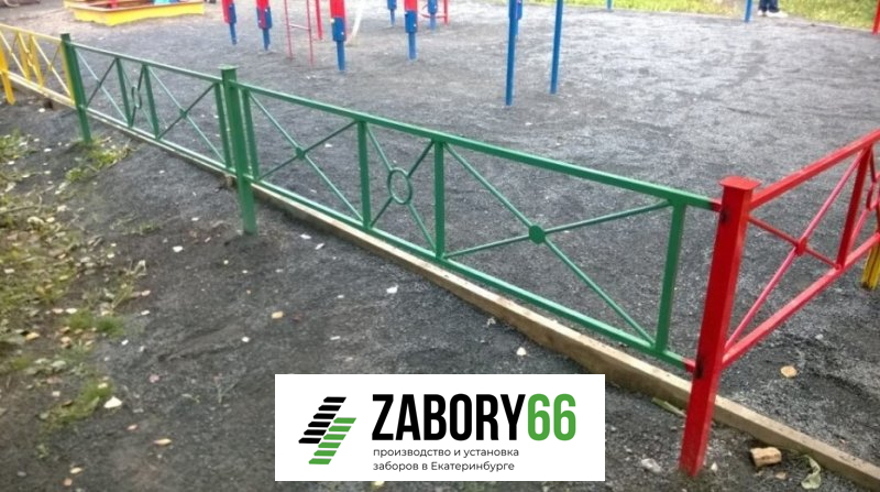 Газонное ограждение кованое №43
