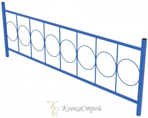 Газонное ограждение кованое №37