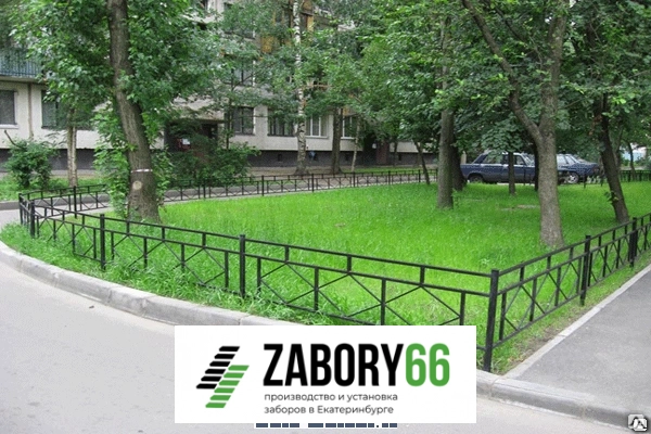 Газонное ограждение кованое №54