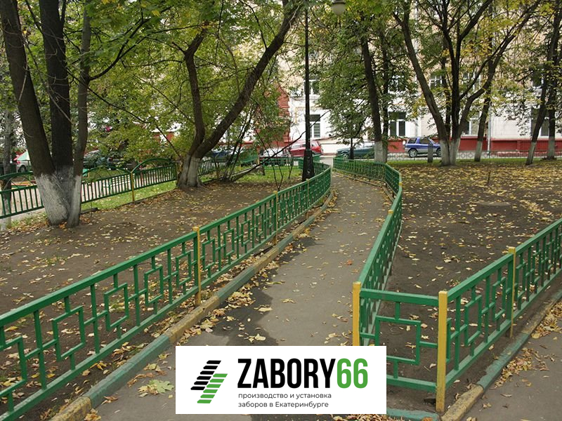 Газонное ограждение кованое №49